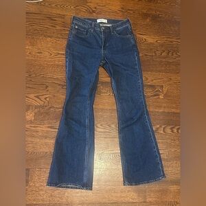 Abercrombie & Fitch Dark Midrise Boot Cut Jeans
